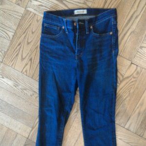 Madewell Dark Jeans 9'' High Rise Skinny in size 27